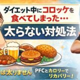 ダイエット中にコロッケ食べてしまった？太るかどうかはPFCで決まる