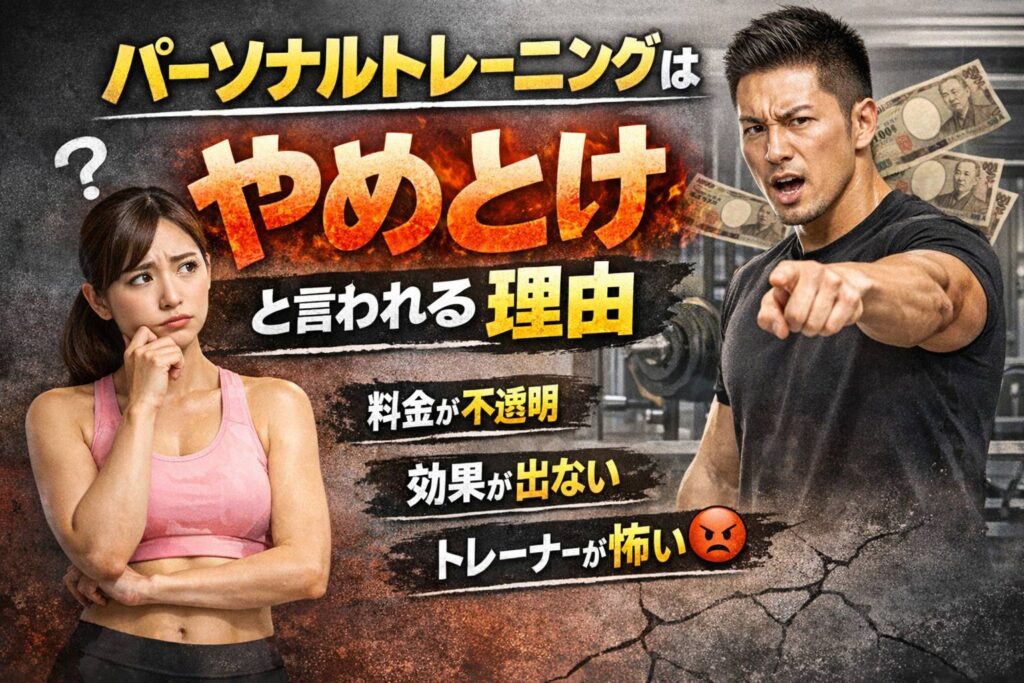 パーソナルトレーニングはやめとけと言われる理由