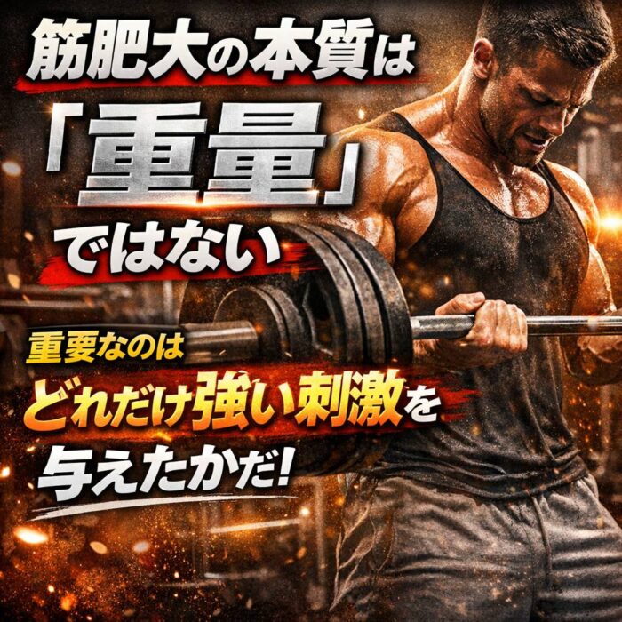 筋肥大の本質は「重量」ではない