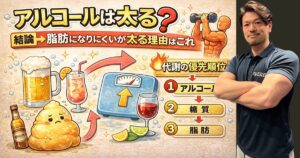 アルコールは太る？結論→脂肪になりにくいが太る理由はこれ