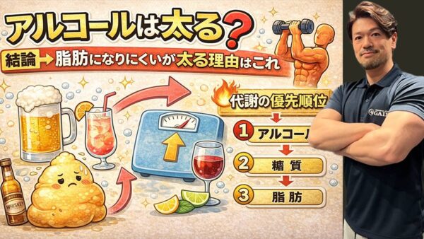 アルコールは太る？結論→脂肪になりにくいが太る理由はこれ【ダイエット中の正解も解説】