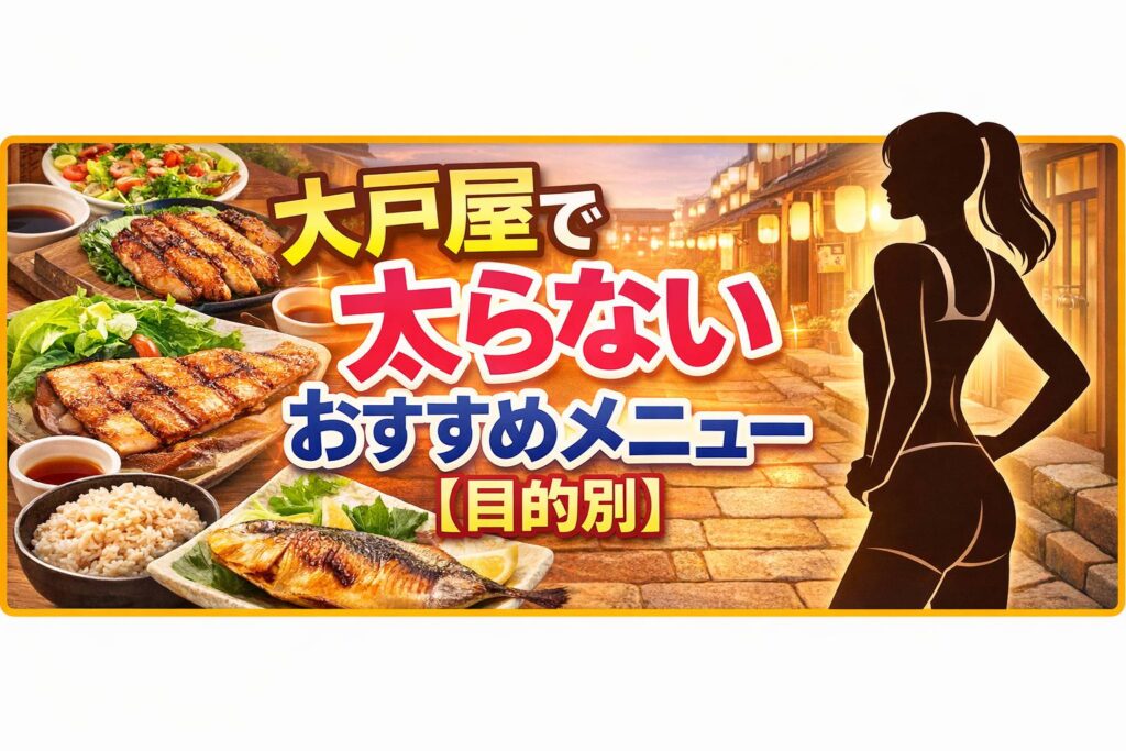 大戸屋で太らないおすすめメニュー【目的別】
