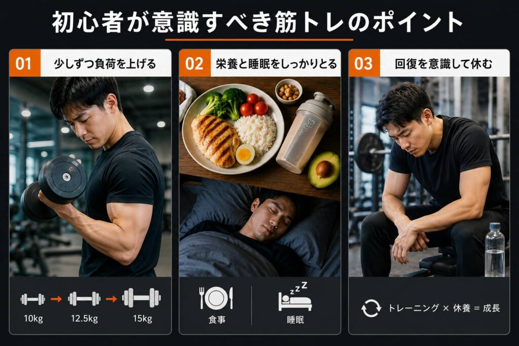 初心者が意識すべき筋トレのポイント